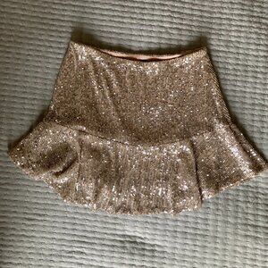 Free People Sequin Mini Skater Skirt, size XS